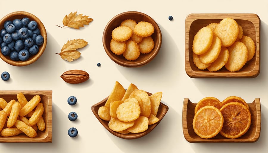 Handcrafted snack displays listed on an online marketplace